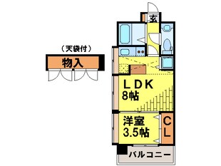 エステ－トモア薬院ネストの物件間取画像